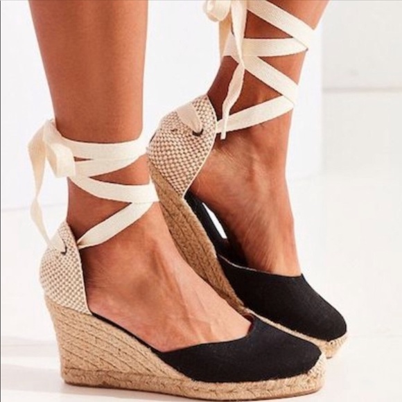 Soludos Shoes - SOLUDOS Black/Blush Tall Wedge Sz 7